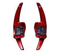 Compatible Avec VW Pour Jetta MK5 2.0T Sportline Pour Passat B6 B7 Pour CC Pour Passat 3C V6 Pour Variant R36 Sportline Palettes De Changement De Vitesse Au Volant palette volant(Carbon fiber red)