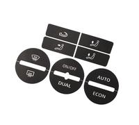Compatible Avec VW Pour Passat 2005 2006 2007 2008 2009 2010 Kit Réparation Boutons Commande AC Usés Autocollants Bouton-poussoir ON OFF AUTO DUAL ECON Accessoire Autocollant