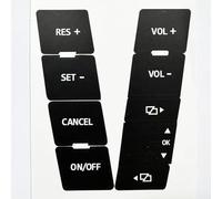 Compatible Avec VW Pour Touareg 2005 2006 2007 2008 2009 2010 Kit De Réparation De Boutons De Voiture, Autocollants, Autocollants, Autocollants Boutons Intérieurs, Autocollant bouton