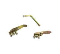 Compatible Avec VW T4 Pour Transport 1990-2004 1 Jeu De Charnières Côté Droit Central Haut Bas Rouleau De Guidage Compartiment Porte Coulissante 701843336A Rouleau de porte coulissante