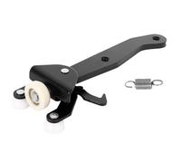 Compatible avec VW Transporter MK V 2003-2016, Guide de charnière à Rouleau inférieur Gauche (côté conducteur), Porte latérale coulissante. Référence OEM : 7H0843397F 7H0843397AA