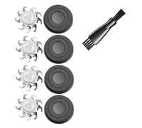Compatible avec WAHFOX, 4 lames de rechange for rasoir, compatible avec Skull Pitbull Carver PRO, 4 lames de rechange for tête de rasoir SKULL(WF-006B)
