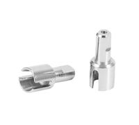 Compatible avec Wltoys 144001 144002 144010 124007 124016 124017 124018 124019 RC Pièces De Mise À Niveau De Voiture 4 Pièces Tasse Différentielle en Métal Tasse Diff détachées RC(White,2pcs)