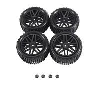 Compatible avec Wltoys 144001 144010 124007 124017 pour Tamiya pour HSP 1/10 1/12 1/14 RC Voiture Tout-Terrain pour Buggy 4 Pièces 85 Mm Pneu Roue Pneu Pièces détachées RC(D)