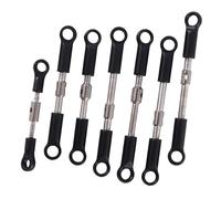 Compatible avec Wltoys 144001 144010 124016 124017 124019 Pièces Détachées pour Voitures Télécommandées Ensemble De 7 Biellettes De Direction Avant Et Arrière pour Servo Bielle RC Voitures