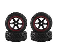 Compatible avec Wltoys 144001 144010 pour Tamiya pour TT02B pour HSP 1/10 1/12 1/14 RC pour Voiture De Rallye Tout-Terrain pour Buggy 4 Pièces Pneu De Roue De 75mm Roue Voiture RC