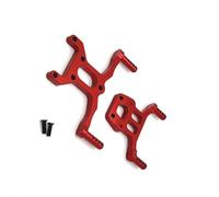 Compatible avec WLtoys 144018 1/14 RC, Pièces De Mise À Niveau Voiture, Accessoires Remplacement, Kit Piliers Coque Avant Et Arrière Rouge Améliorations
