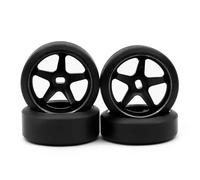 Compatible avec Wltoys 284131 K969 K989 pour Kyosho pour Mini-z 1/28 RC, Pièces De Voiture, Pneus À Dérive en Plastique Dur 2.5/5.5 Degrés, Jante en Métal RC Voiture Pneus