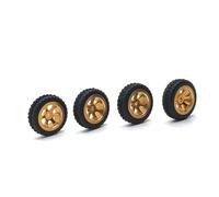 Compatible avec WLtoys K969 K979 K989 K999 P929 P939 pour Mini-Q Z 1/28 Voiture RC Pièces De Mise À Niveau Moyeu De Roue en Métal Drift, Revêtement De Pneu Souple RC Pièces