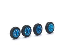 Compatible avec WLtoys K969 K979 K989 K999 P929 P939 pour Mini-Q Z 1/28 Voiture RC Pièces De Mise À Niveau Moyeu De Roue en Métal Drift, Revêtement De Pneu Souple Accessoires Voitures RC