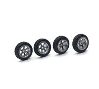 Compatible avec WLtoys K969 K979 K989 K999 P929 P939 pour Mini-Q Z 1/28 Voiture RC Pièces De Mise À Niveau Moyeu De Roue en Métal Drift, Revêtement De Pneu Souple Pièces Mise RC