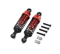 Compatible avec WLtoys pour HPI pour HSP pour TRXS pour Losi pour Tamiya A959 A969 A979 K929 1/18 RC 2 Amortisseurs Hydrauliques 65 Mm Amortisseurs À Huile Amortisseurs RC(Red)
