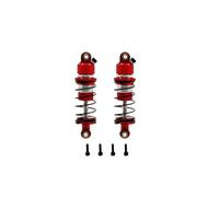 Compatible avec WLtoys pour LOSI MicroB 244016 1/24 RC Voiture Amélioration Pièces Métal Huile Pression Amortisseur Avant Amortisseurs RC(Red)