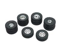 Compatible avec WPL 6WD 1/16 C14 B16 B36 RC Crawler Car Parts 10pcs Jantes en Alliage D'aluminium avec Pneus en Caoutchouc Pneu RC Voiture Pneus