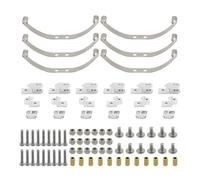 Compatible avec WPL B1 B14 B16 B24 C14 C24 B16 1/16 Pièces De Camion Militaire Télécommandées 6x6 4x4 en Acier pour Kit De Suspension À Ressorts À Lames RC Pièces