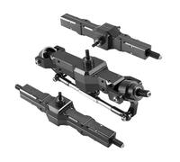 Compatible avec WPL B16 B36 6WD 1/16 RC Car Upgrade Parts Accessories Ensemble De Pièces D'essieu Pont Avant Et Arrière en Alliage D'aluminium pour Camion D'Amortisseur Rc