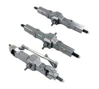 Compatible avec WPL C14 C24 B14 B24 B16 B36 1/16 RC Camion À Chenilles Pièces De Mise À Niveau Accessoires Métal Avant Milieu Essieu Arrière Boîte De Vitesses Pièces Mise RC