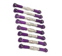Compatible avec WPL C14 C24 B14 B24 pour MN D90 D99 1/16 RC Pièces De Chenille De Voiture 8 Pièces en Métal Réglable Tringlerie De Direction Servo Lien Tige De Traction Bielle RC Voitures
