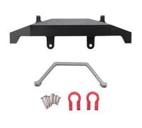 Compatible avec WPL C14 C24 C24-1 1/16 RC, Pièces De Mise À Niveau, Accessoires De Remplacement, Camion 4x4, Chenille, Pare-Chocs Avant en Métal Noir Pièces Mise RC