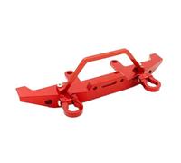 Compatible avec WPL C14 C24 C24-1 1/16 Télécommande Voiture Camion Mise À Niveau Modification Pièces Métal Anti-Collision Pare-Chocs Avant RC Pare-Chocs(Red)