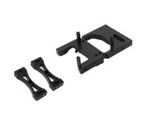 Compatible Avec WPL C14 C24 Pour MN D90 Pour MN99S RC Pièces De Mise À Niveau De Voiture Accessoires Support De Montage Servo En Métal Ensemble De Poutres Transversales Pièces Voiture RC(Black)