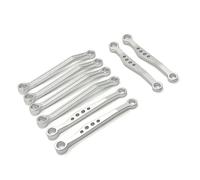 Compatible avec WPL C64 Pièces Et Accessoires De Mise À Niveau pour Voiture Télécommandée 1/16, en Métal, pour Châssis, Ensemble De Tiges De Traction Bielle RC Voitures