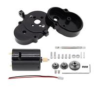 Compatible avec WPL D12 D42 1/10 RC Car Upgrades Parts Accessoires De Remplacement Soufflet en Métal Dents Acier 370 Haut pour Moteur Vitesse RC Jouets Améliorations