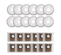 Compatible avec X20 Plus Max X10+L10 Ultra L20 L30 Mika M30S M40 Kit de remplacement for aspirateur robot domestique, sac à poussière, vadrouille(Set C)