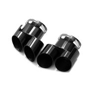 Compatible avec X5 X6 X7 Embout d'échappement M50 amélioré G05G06G07 Embout rond à quatre sorties Embout carré(All black)