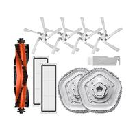 Compatible avec XiaoMi Dreame Bot W10 Robot aspirateur et vadrouille autonettoyant Brosse principale/latérale Filtre HEPA Tampon de vadrouille Boîte à poussière Pièces d'aspirateur ( Color : 10pcs-01