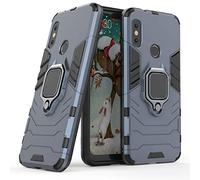 Compatible avec Xiaomi Mi A2 Lite Coque, Anneau de Support Téléphone Voiture Magnétique Bague 360 Étui de Protection pour Xiaomi Mi A2 Lite, Redmi 6 Pro (Bleu Marine)