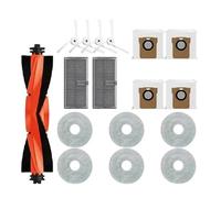 Compatible avec Xiaomi Mijia M40 D110CN, brosse principale, brosses latérales, filtre, chiffons de vadrouille, sac à poussière, ensemble d'accessoires for aspirateur parties(Set 2)