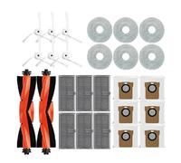 Compatible avec Xiaomi Mijia M40 D110CN, brosse principale, brosses latérales, filtre, chiffons de vadrouille, sac à poussière, ensemble d'accessoires for aspirateur parties(Set 3)