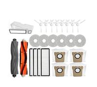 Compatible avec XIAOMI Mijia Omni 1S B101CN B116 X10+ Accessoires Dreame L10s Ultra / S10 Pro Brosse latérale principale Filtre Hepa Pièces de sac à poussière (Color : 25PCS)