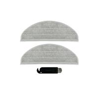 Compatible avec Xiaomi Mijia robot de balayage autonettoyant MJSTP pièces d'aspirateur brosse latérale principale filtre HEPA chiffon de rechange (2 serpillères humides)
