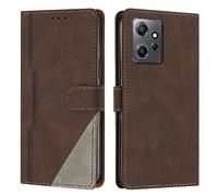 Compatible avec Xiaomi Redmi Note 12 4G Case, Xiaomi Redmi Note 12 4G Wallet Case Slim PU Leather Phone Case Flip Folio Leather Case Card Holders Antichoc Protective Case with Wrist Strap(Kahverengi)