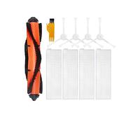 Compatible avec Xiaomi Robot Aspirateur Vadrouille Essential Mijia G1 MJSTG1 Robot Nettoyeur Pièces De Rechange Rouleau Principal Couvercle De Brosse Latérale Filtre Hepa Xiomi (Color : Set 4)