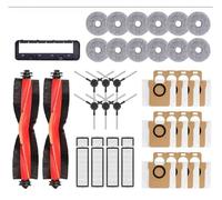 Compatible avec Xiaomi, Robot Vacuum X20 Max / X20 Pro / D109GL / D102GL Accessoires Rouleau Principal Brosse Latérale, Filtre, Serpillière, Sac À Poussière(1set-c)