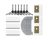 Compatible avec Xiaomi Viomi S9 Robot aspirateur filtre Hepa brosse latérale principale sac à poussière chiffons de vadrouille accessoires Kits de pièces de rechange (Color : 15pcs)