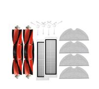 Compatible avec XM 1C 1T Mi Robot Vacuum Mop Dreame F9 Filtre Hepa Brosse latérale Principale Chiffon de vadrouille Accessoires for aspirateur Robot(12pcs)