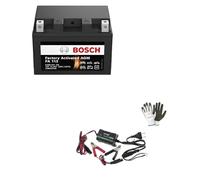 COMPATIBLE AVEC YAMAHA 1300 XJR 2010 BATTERIE BOSCH TTZ14S-BS 12 V 11 AH COMPLETE déjà PRÊT + MANTENSEUR DE CHARGE 6/12 V-0,75-1,25 Ah