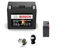 Compatible avec Yamaha FZ6 Fazer, Abs, S2 (RJ07/RJ14) 600 année 2004 al 2008 Batterie YT12B-BS Bosch FA110 YT12B-4 SCELLÉE CHARGÉE ET PRÊTE À l'emploi Batteries 10 AMPÈRE 12 Volts 150X70X130