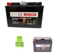 Compatible avec Yamaha MT03 660 année 2009 Batterie YT9B-BS AGM Bosch FA121 YT9B-4 CCA 115 FOURNIE CHARGÉE pour Utilisation 8 AH AMPÈRE 12 Volts 150X70X105 Batteries