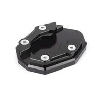 Compatible Avec Yamaha Pour NMAX125 Pour NMAX155 Béquille Latérale Moto Plaque D'extension Support Pied Accessoires Base Extension Béquille Latérale(Black)