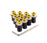 Compatible Avec Yamaha Pour NVX155 Pour AEROX155 Pour NMAX155 M5 5mm 10 Pièces Kit De Fixation D'écrou À Vis Des Boulons De Pare-brise De Moto