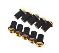 Compatible Avec Yamaha Pour YZF-R1 R6 R7 Pour FZ1 FZ6 FZ6R FJR1300 10pcs Pare-brise Moto Boulon Vis Montage Pare-brise Rondelle Ecrou Kit de boulons