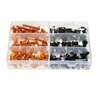 Compatible Avec Yamaha Pour YZFR1 R3 R6 R25 Pour FZ1 FZ6 FZ8 223pcs Kit De Boulons De Carénage Complet Pour Moto Clips De Fixation Vis Écrou Kit Kit de boulons