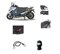 Compatible avec Yamaha T-Max 500 2009 09 Couvre-Jambes TERMOSCUD Tucano Urbano R069-X SPÉCIFIQUE pour Scooter Couverture Thermique IMPERMÉABLE INTÉRIEUR en Fausse Fourrure