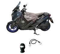 Compatible avec Yamaha X-Max 125 pour l'année 2025 Couvre-jambes ThermoSCUDO TUCANO URBANO R244-X Couverture thermique imperméable trois couches HYDROSCUD intérieur en similicuir extérieur NYLON