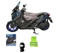 Compatible avec Yamaha X-Max 125 Tech Max+ Convient pour l'année 2025 Couvre-jambes R244-X Termoscudo Tucano Urbano Couverture thermique imperméable intérieure en éco fourrure spécifique pour scooter